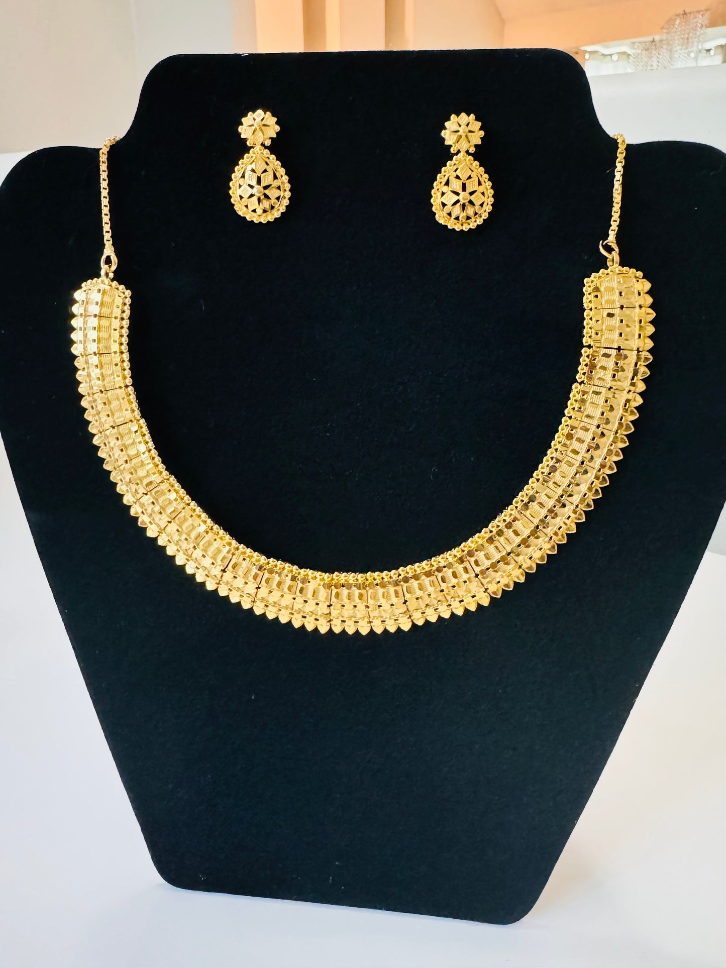 African gold plated set