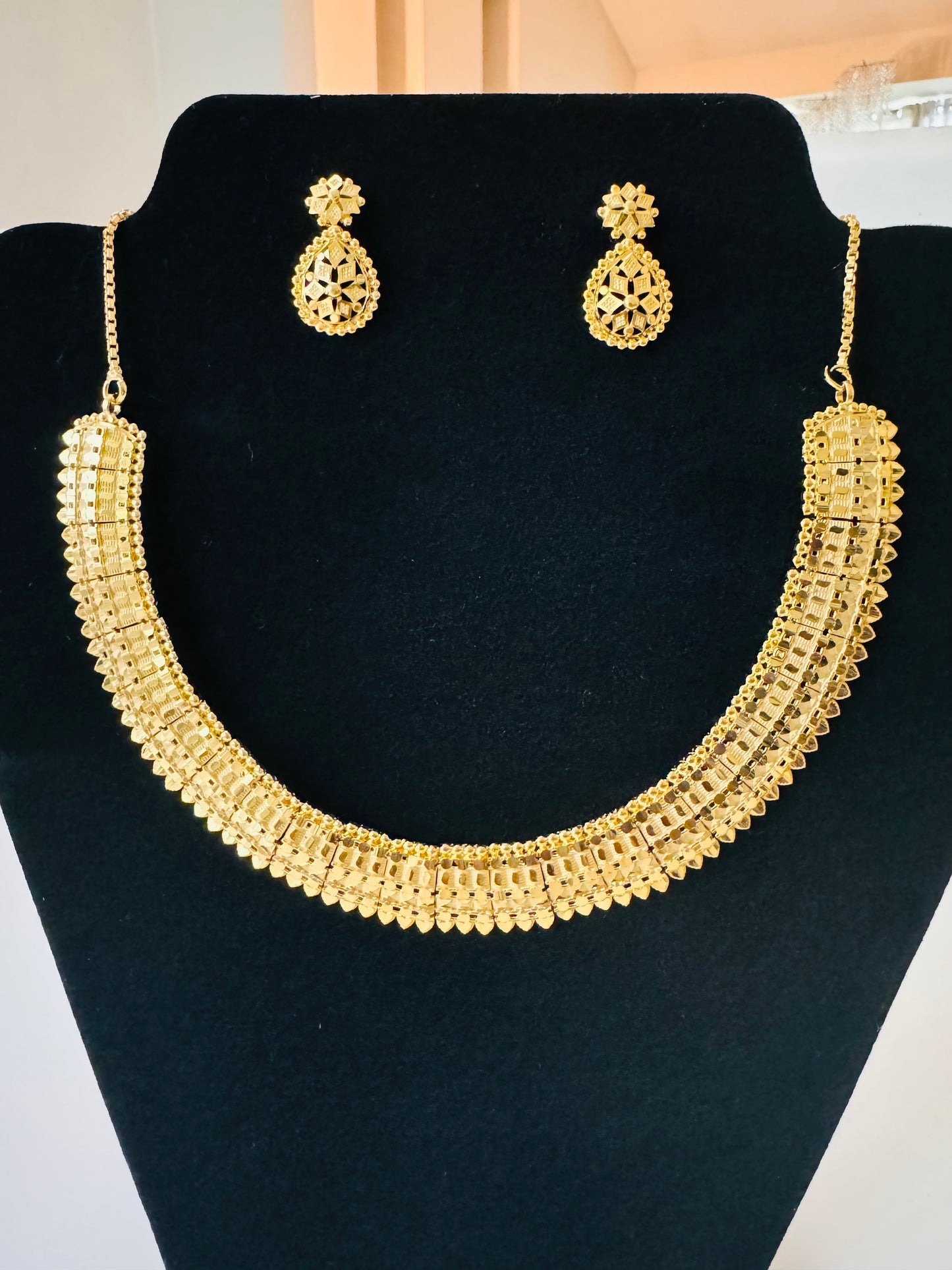 African gold plated set