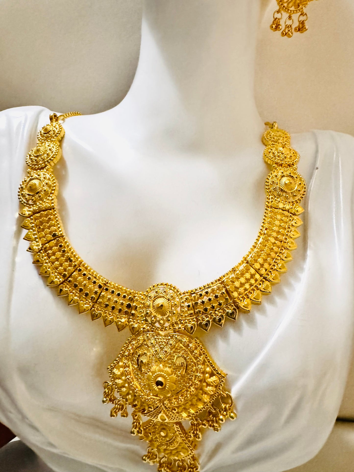 5gram gold plated necklace set