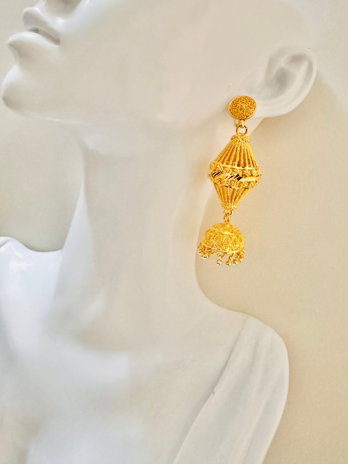 Gold plated earrings