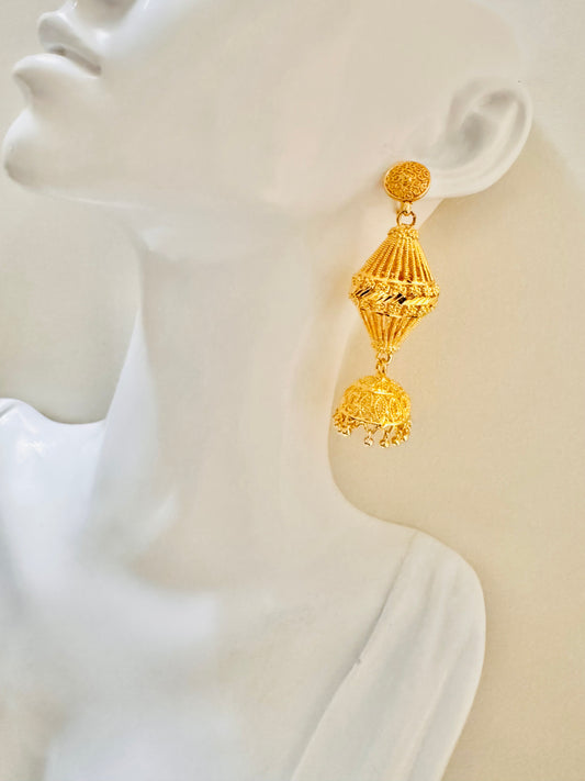 Gold plated earrings