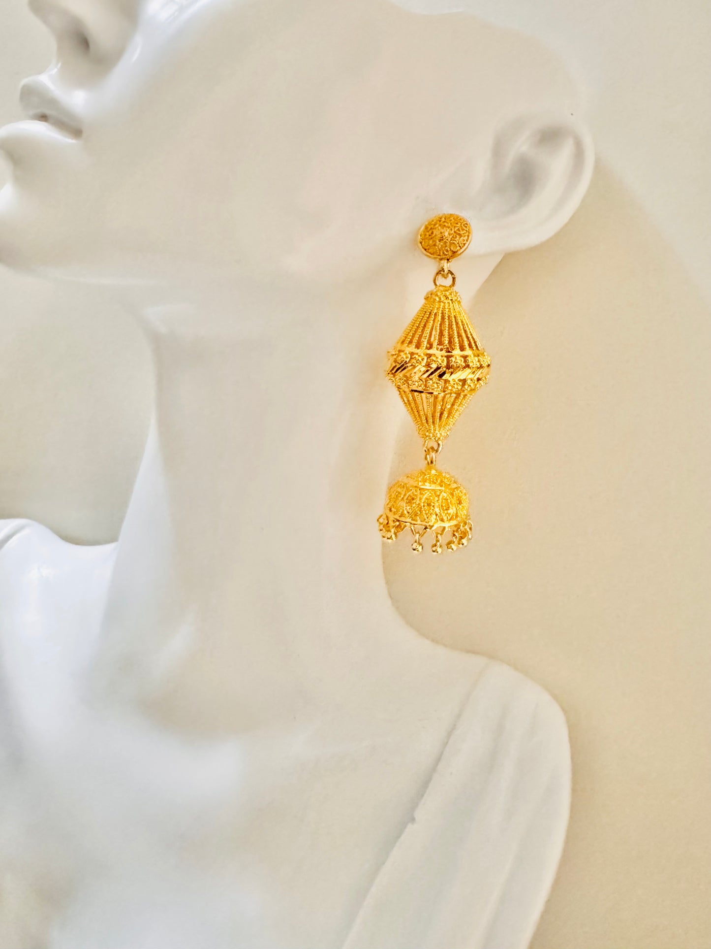 Gold plated earrings