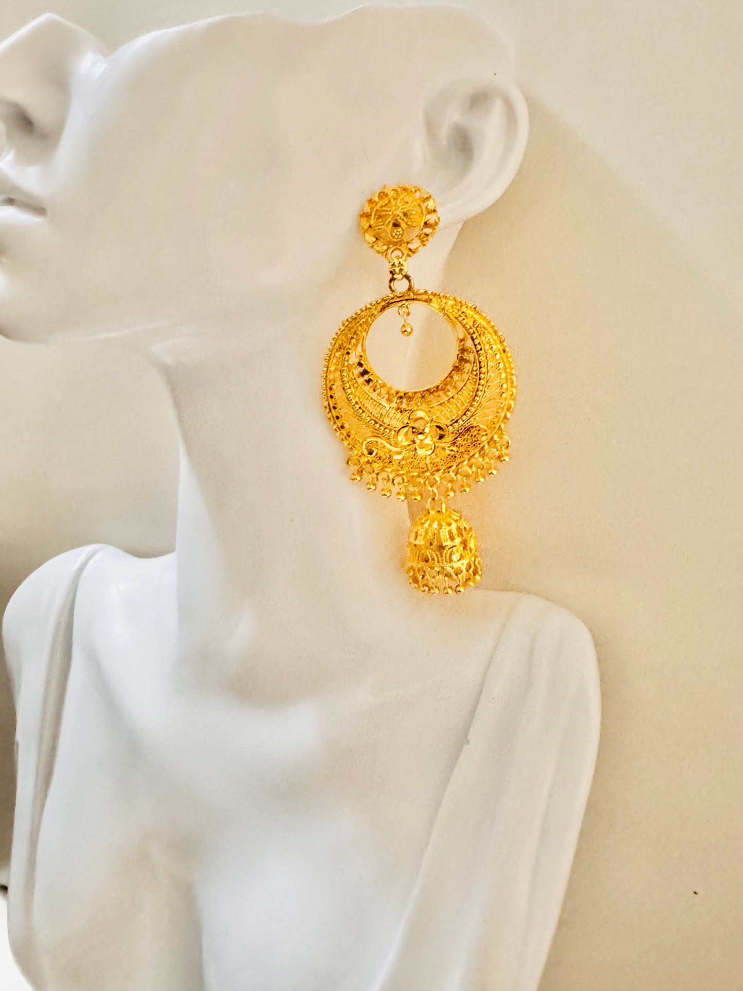 Gold plated earrings